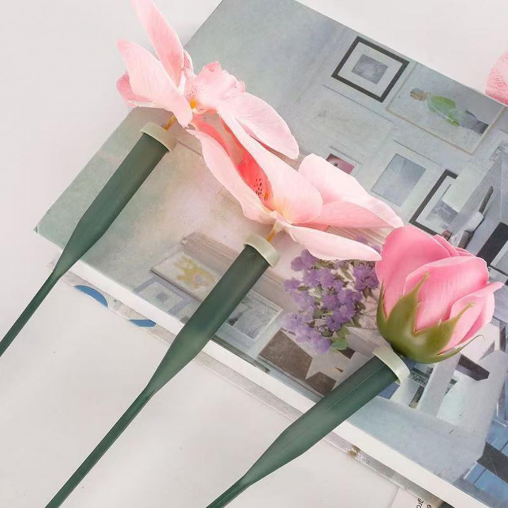 The Florist Supply - 25個入り 6インチ/12インチ フラワーチューブ 再利用可能 グリーン 花柄