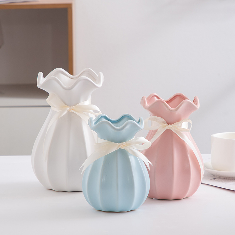 Florist Supply Store - ミニマリスト北欧風セラミック花瓶、水を入れるタイプの花瓶、花屋用品、モダンな家の装飾