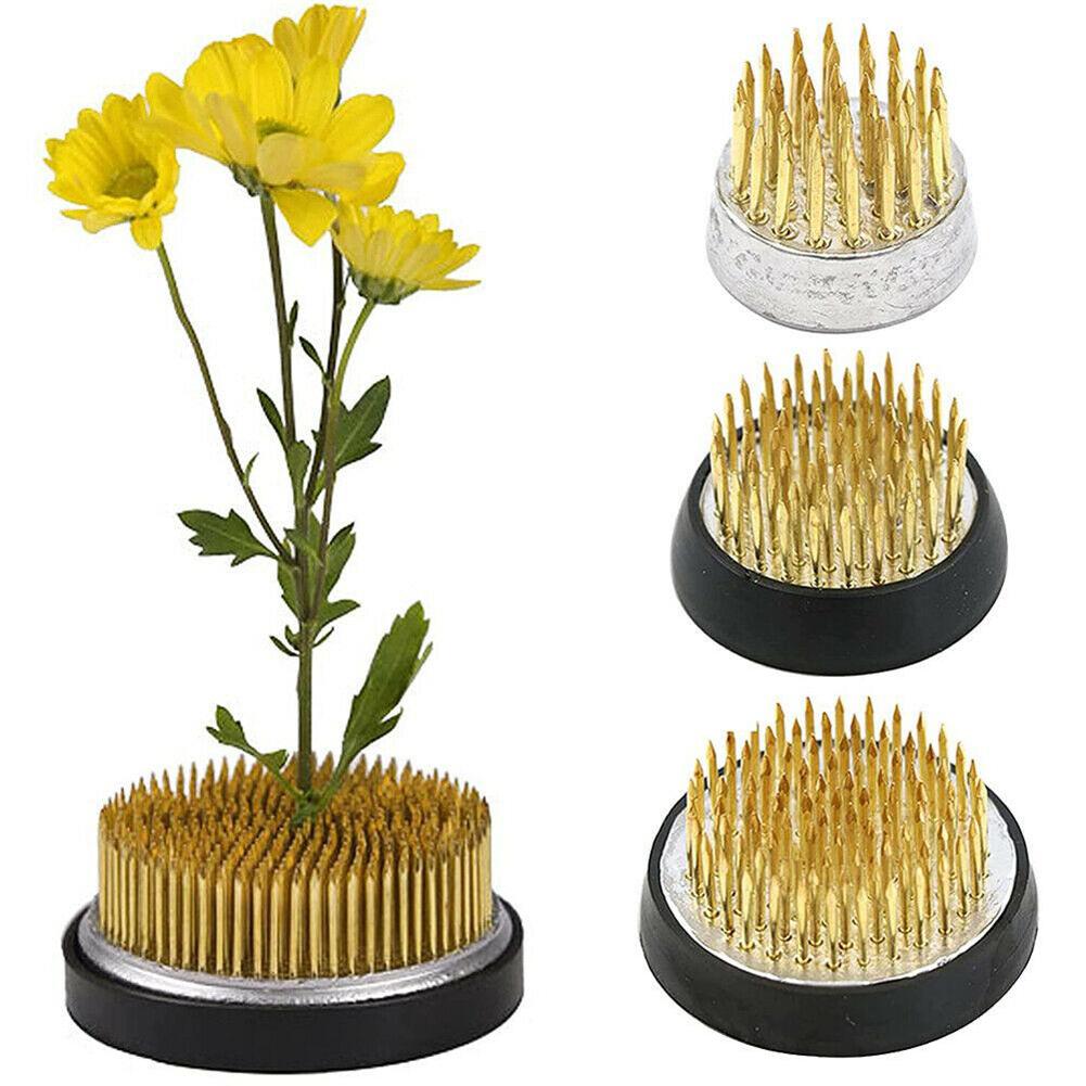 丸型フラワーフロッグホルダー、生け花用ケンザン、花瓶用ホルダ - Flower Frog Pin のレビューと価格