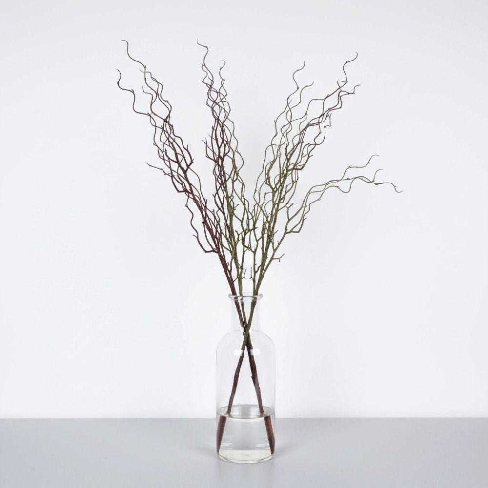 長さ120cmの人工柳の枝、リアルなデザイン、4分岐のシミュ - Branch Curly Willow のレビューと価格