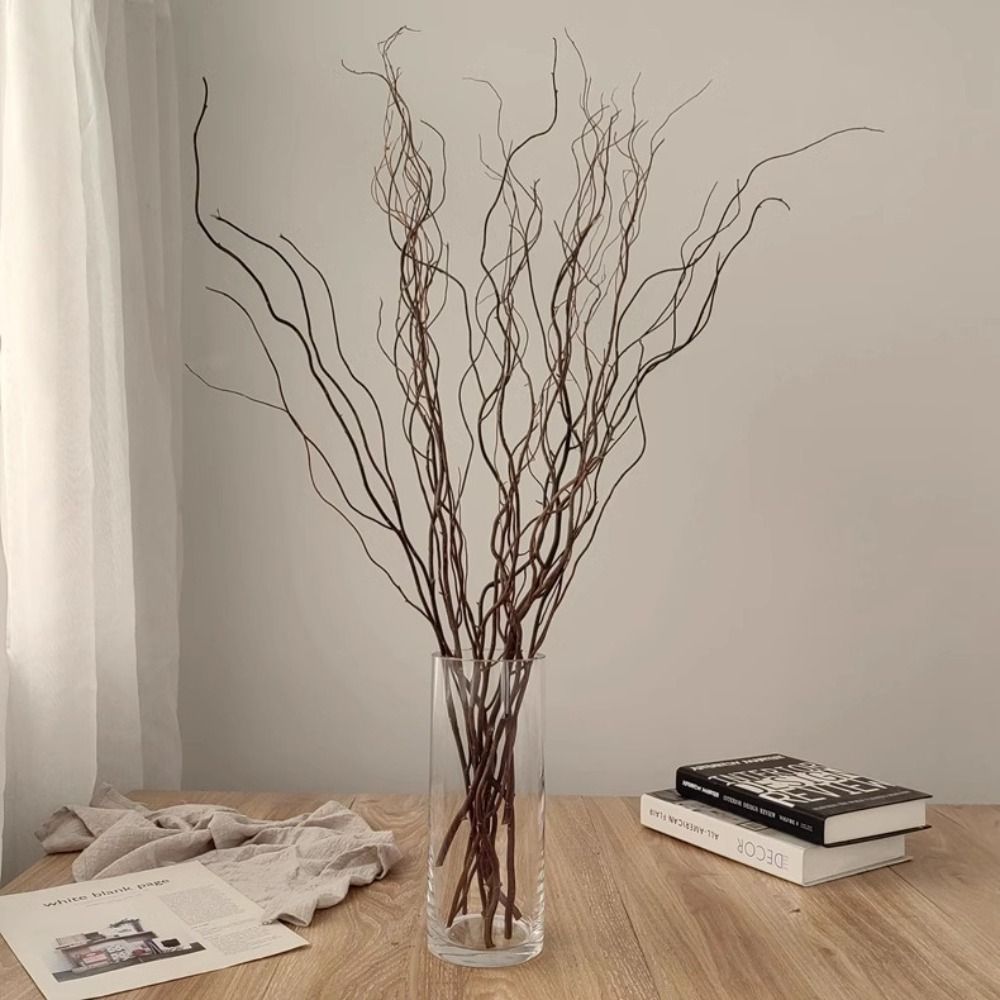 120cmの長さの人工柳の枝、4股の柔らかい質感の人工小枝、 - Branch Curly Willow のレビューと価格