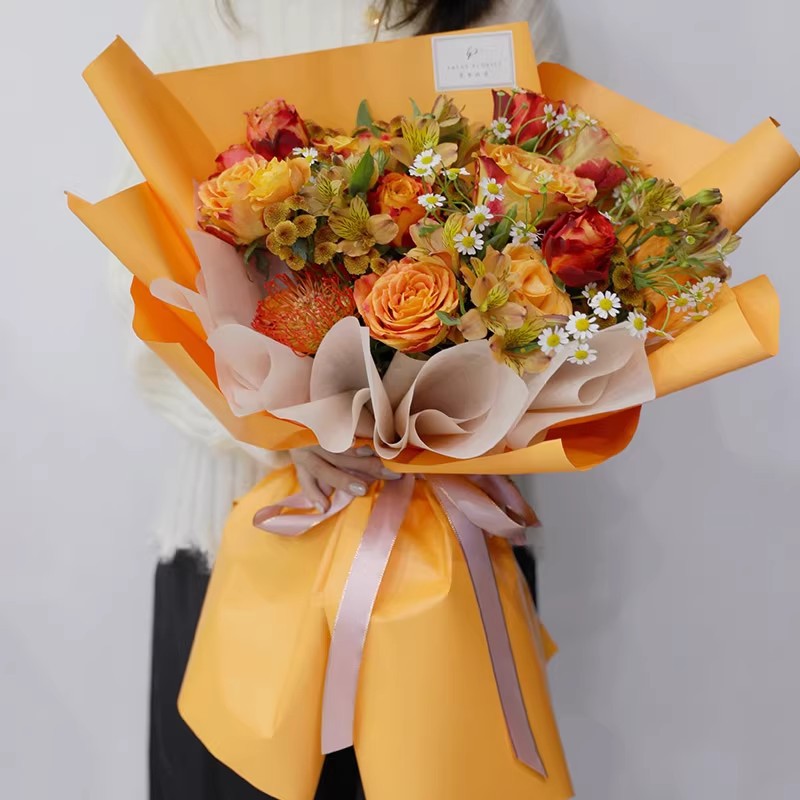 砂の花の包装紙、防水の花束材料、花屋の供給、ヤヤウ砂紙、韓国 - The Florist Supply のレビューと価格
