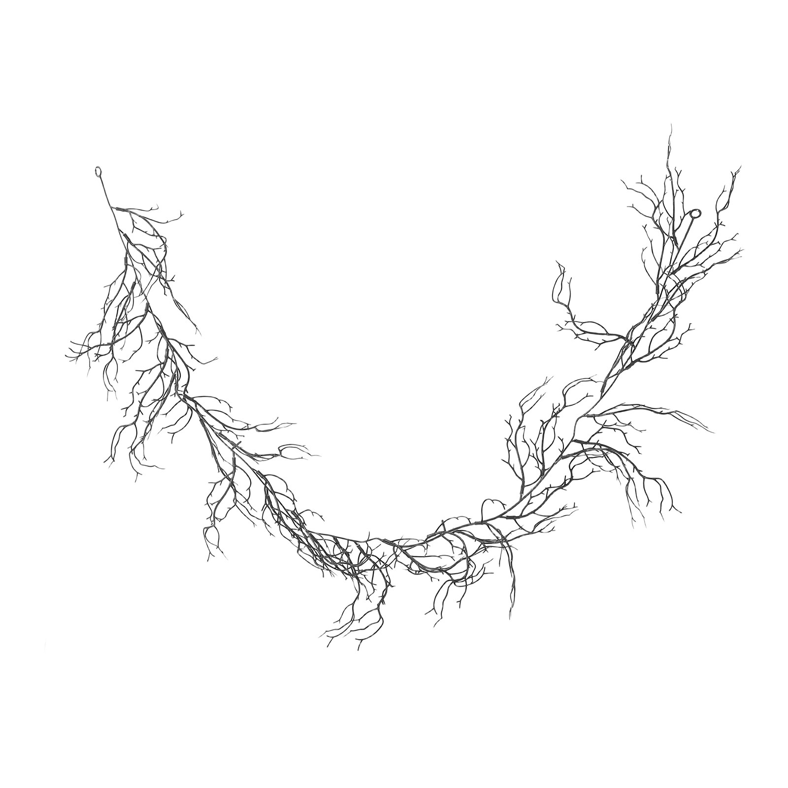 黒の装飾用つる植物リアルなプラスチック製ハロウィンツイッグガ - Branch Curly Willow のレビューと価格