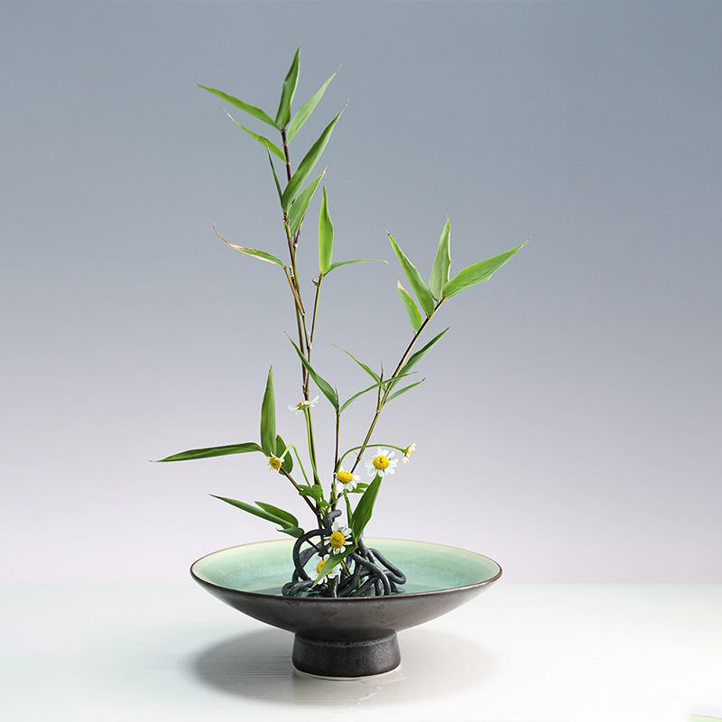 舌ポットベースホルダー、側面、中国の茶道、花アート、固定され - Flower Frog Pin のレビューと価格