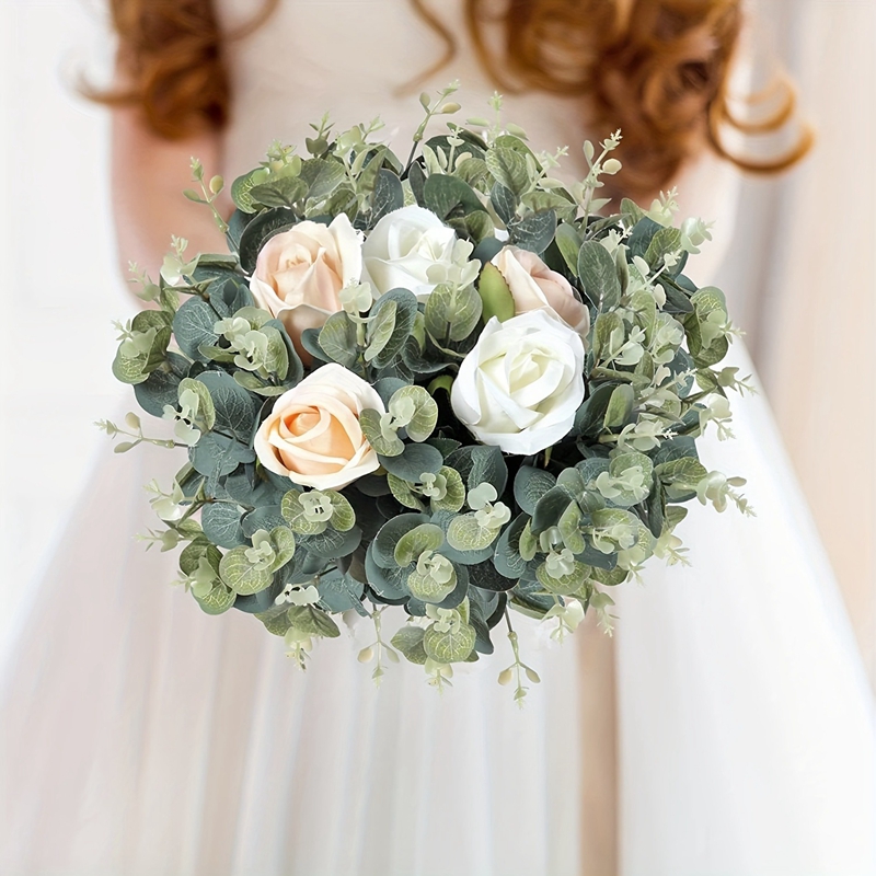 5/10/15 個人工ユーカリの花の花束偽植物庭の結婚式の装 - Eucalyptus Preserved のレビューと価格