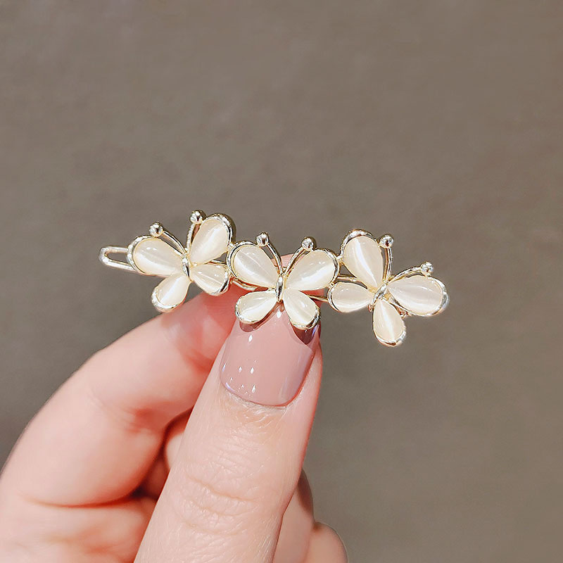 真珠のヘアピンカエルバックルヘアクリップクリスタルオパール蝶 - Flower Frog Pin のレビューと価格