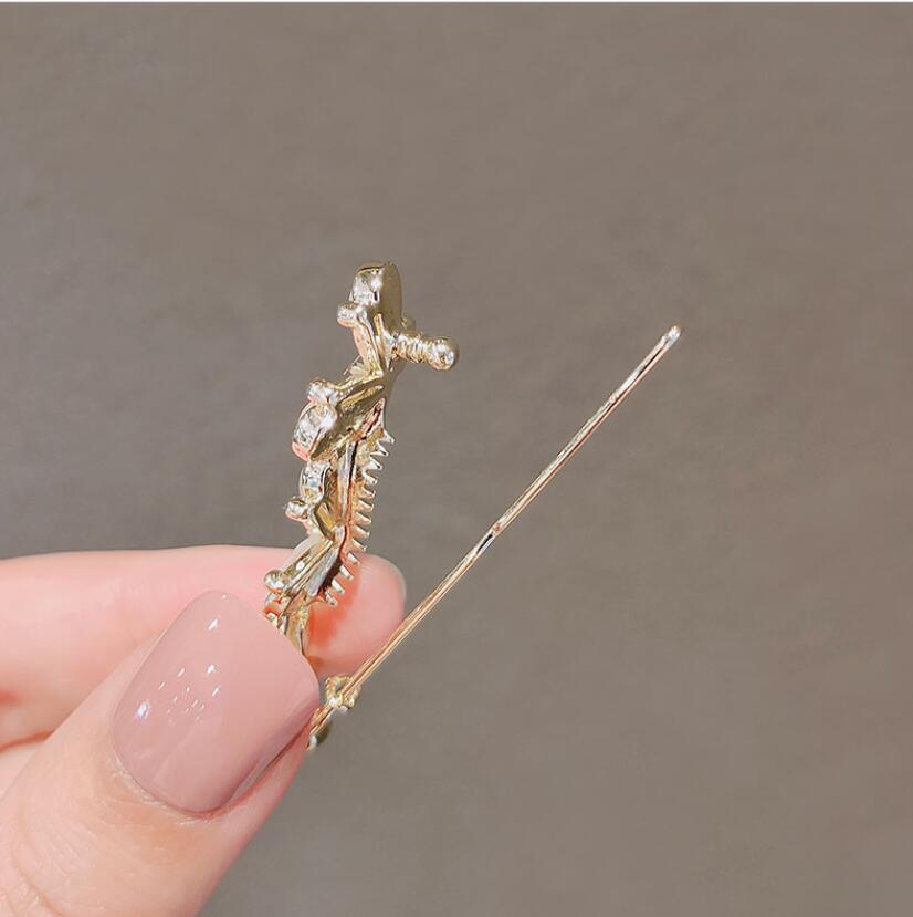 真珠のヘアピンカエルバックルヘアクリップクリスタルオパール蝶 - Flower Frog Pin のレビューと価格
