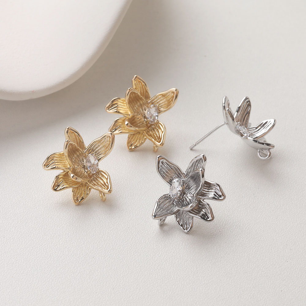 4 個可憐な花耳スタッドピアスジュエリー作成用品 DIY ハ - Flower Supplies のレビューと価格