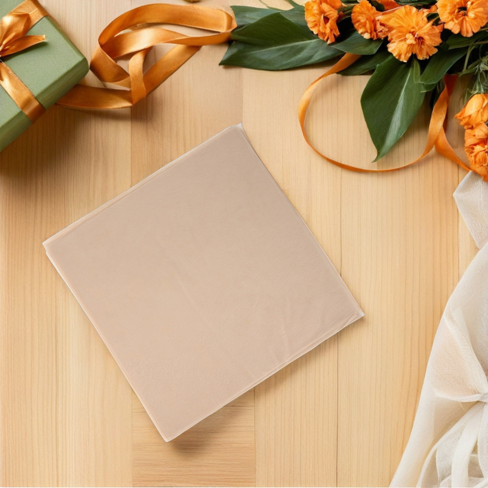 100枚 防水ブーケラップペーパー ベージュ 11.8x11 - The Florist Supply のレビューと価格