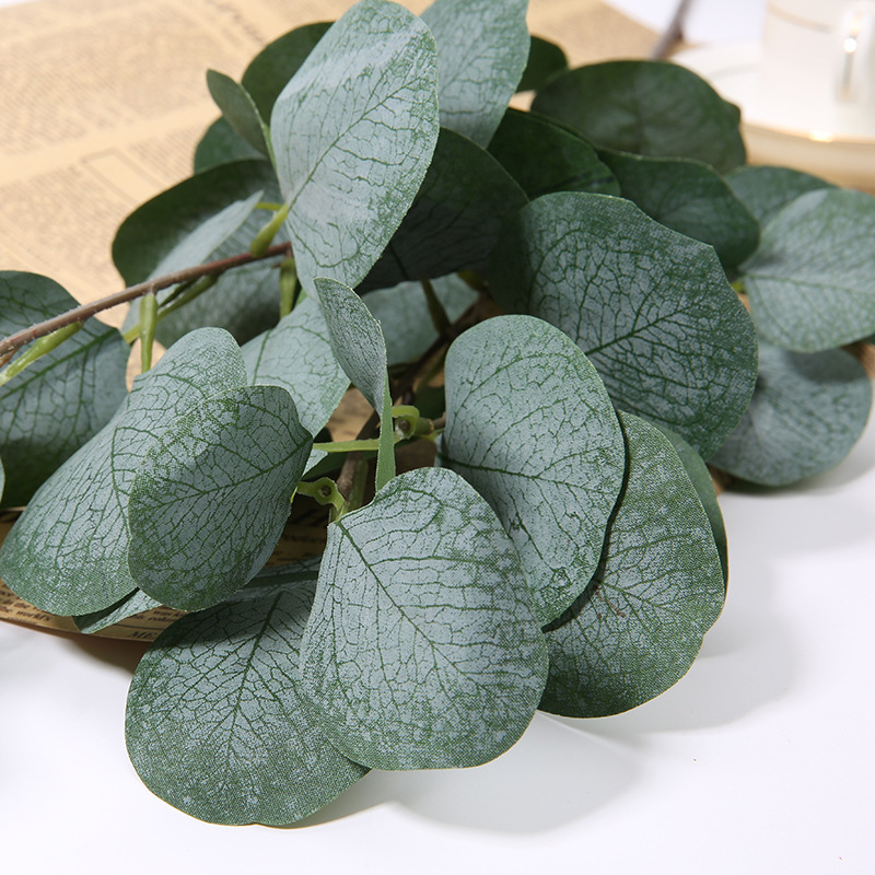 1 個人工ユーカリリンゴの葉の枝春秋フェイクグリーンステム  - Eucalyptus Preserved のレビューと価格