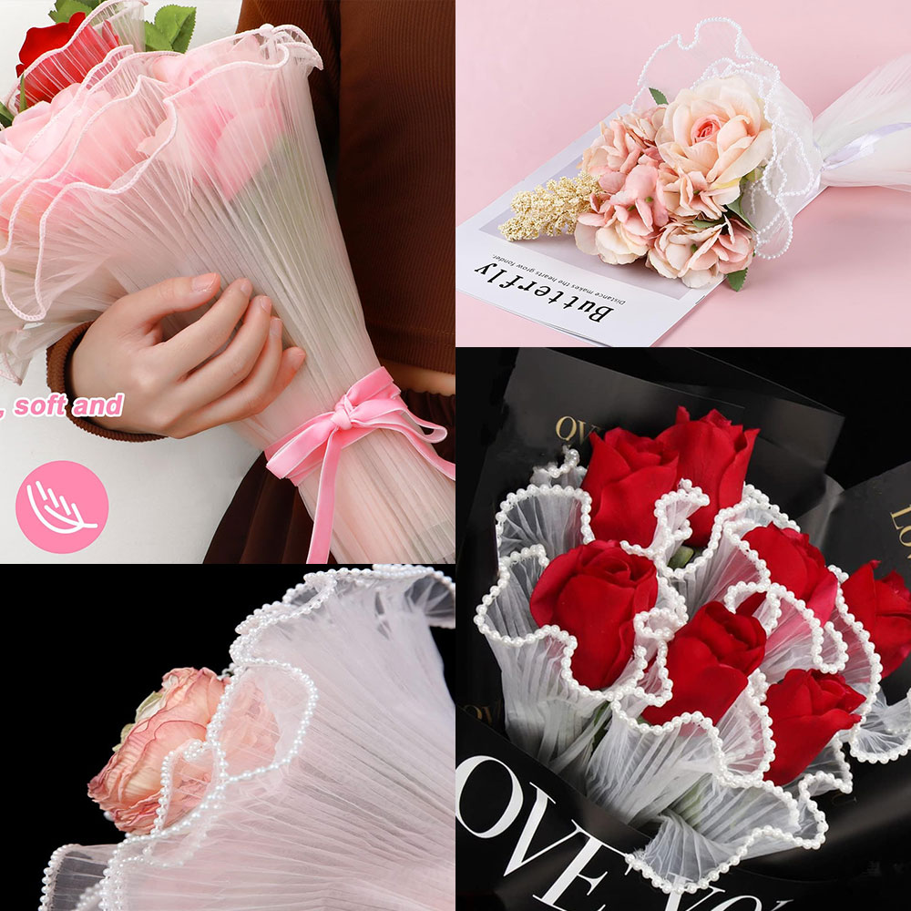 フラワーラッピングペーパー、パールウェーブヤーン、レースメッ - The Florist Supply のレビューと価格